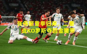 张伟丽重拳归来,二番战KO罗斯夺回金腰带